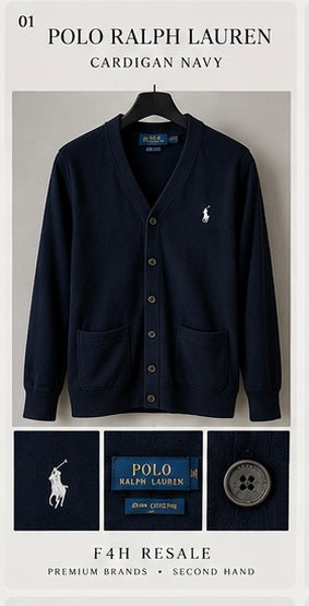 01 — Polo Ralph Lauren Cardigan Navy