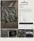 Stone Island Cargo Shorts – Sage Green