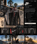 Nike Tech Jacket – Grau/Schwarz | Swoosh Detail