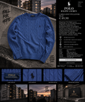 Polo Ralph Lauren Cable-Knit Pullover – Blau | Zopfmuster