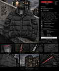 Prada Puffer Jacket – Schwarz | Größe L