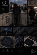 Fred Perry Harrington Jacket – Schwarz | Größe L